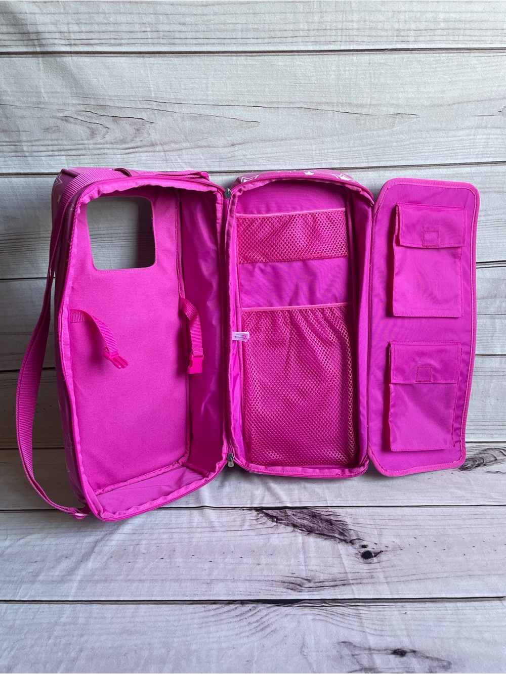 American Girl Retired Pink Starry Doll Carrier Travel Tote Holder 20" 2011